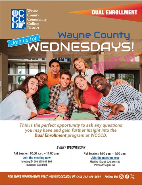 WCCCD Dual Enrollment Flyer